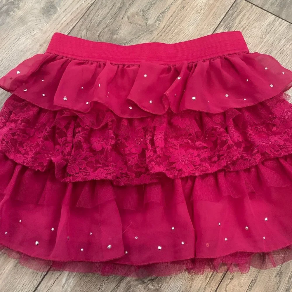 THE CHILDREN'S PLACE MAGENTA TUTU SKIRT LARGE